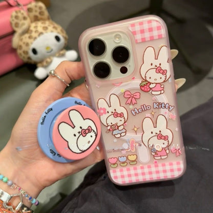 Kawaii Plaid Miffy Kitty Phone Case KI729