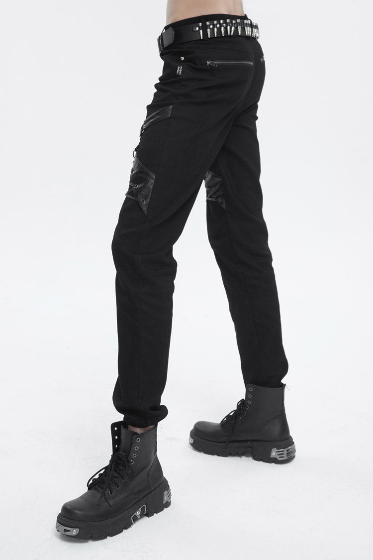 Midnight Punk Trousers with Buckle Accents