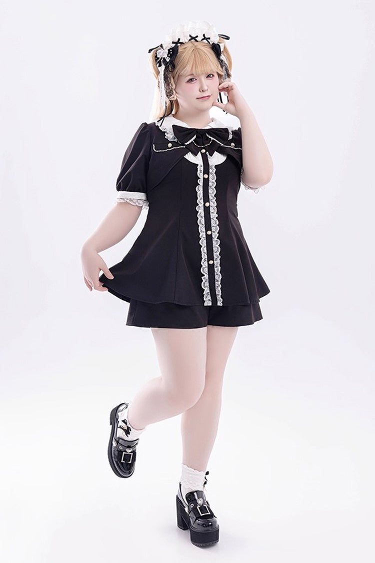 Japanese Jirai Kei Outfit with Bowknot Details