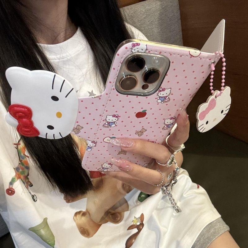 Pink Flip Bow Kitty Phone Case SK594