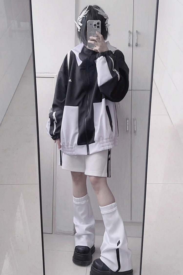 Cute Long-Sleeve Printed Jirai Kei Blazer - 2 Variants