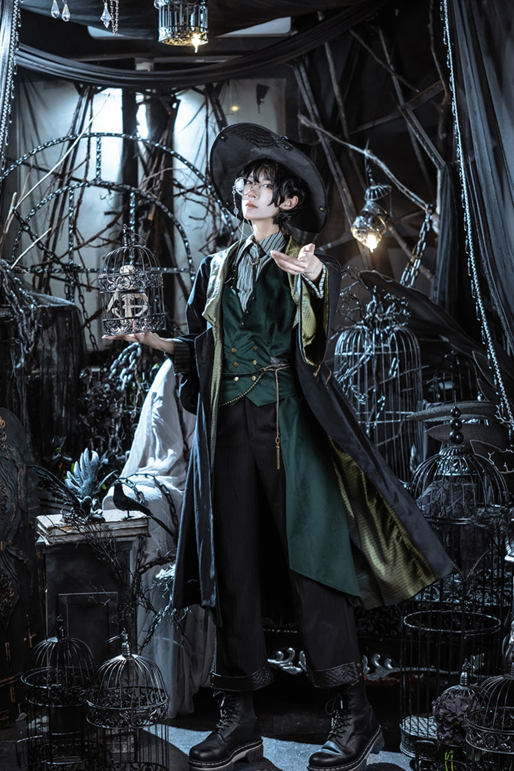 Prince-Style Single-Breasted Wizard Robe Coat