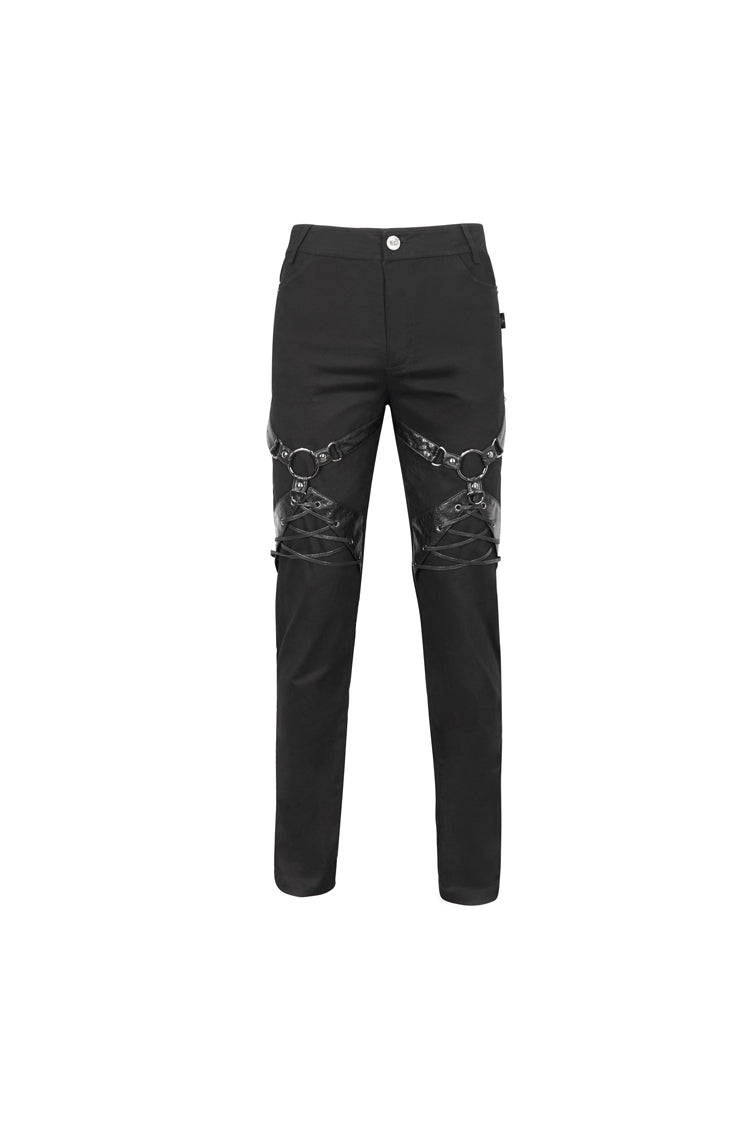 Midnight Punk Trousers with Buckle Accents