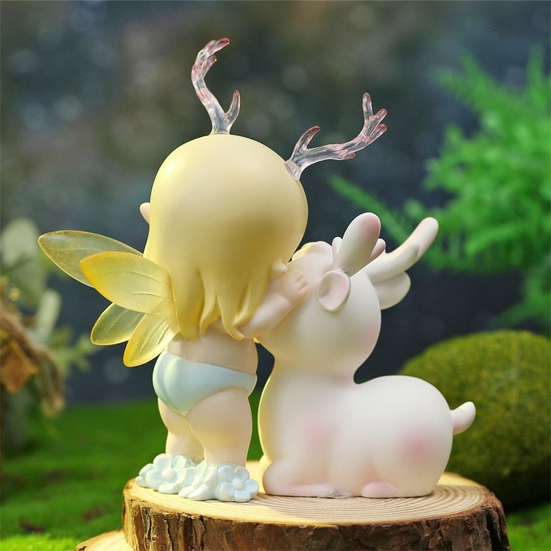 Fairy Fawn Figurines - antlers, art, artwork, collectable, deer Kawaii Babe