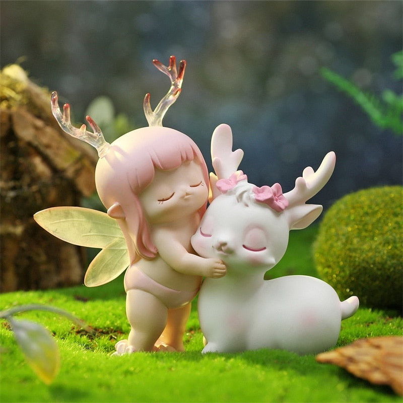 Fairy Fawn Figurines - antlers, art, artwork, collectable, deer Kawaii Babe