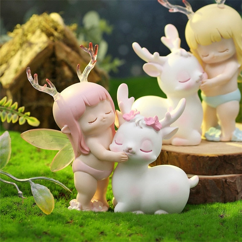 Fairy Fawn Figurines - antlers, art, artwork, collectable, deer Kawaii Babe