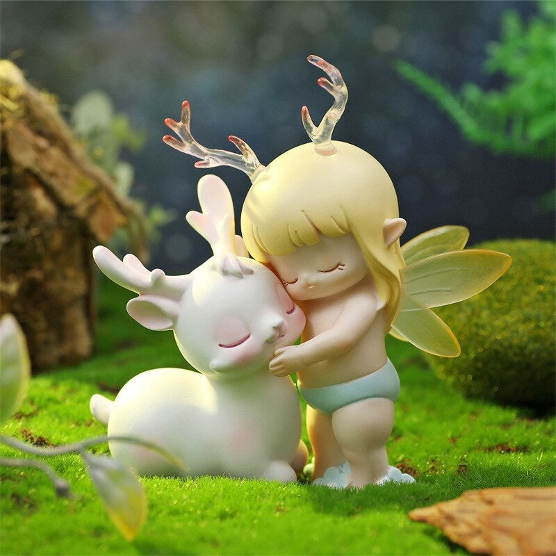 Fairy Fawn Figurines - antlers, art, artwork, collectable, deer Kawaii Babe