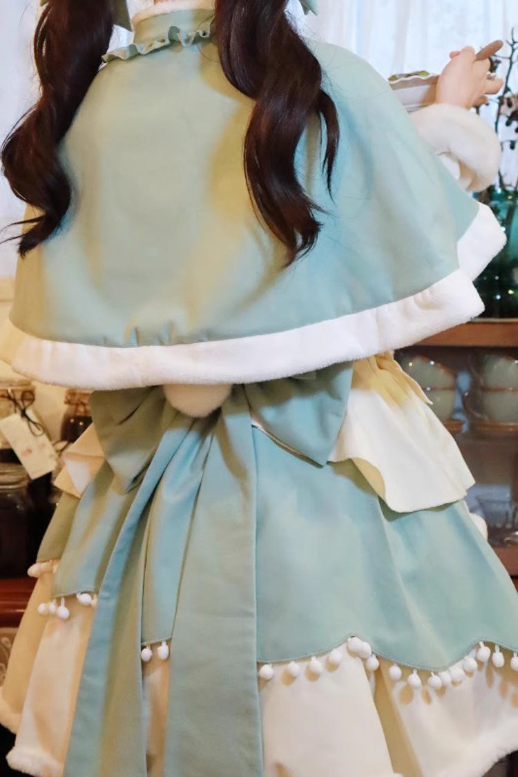 Charming Layered Bow Autumn Winter Princess JSK - Sweet Lolita 3 Shades