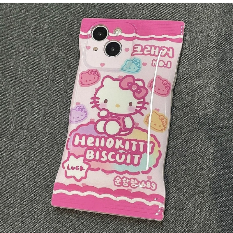 Coque de téléphone à motif de biscuits Kitty SK241