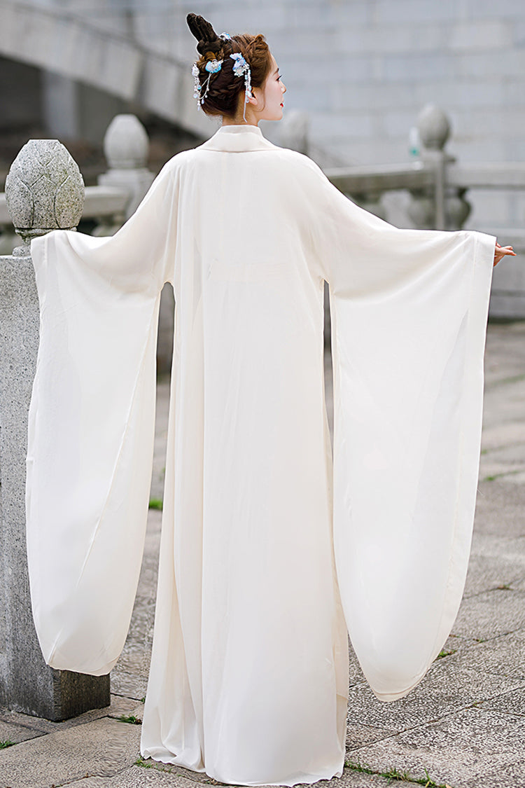 Elegant Chang'E Hanfu Dress with Wide Sleeves Classic Ancient Costume