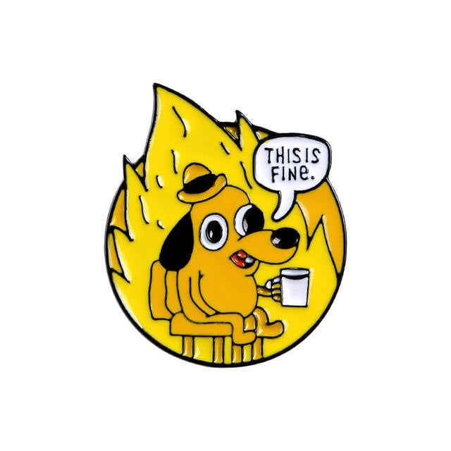 This is fine enamel pin - brooch - brooches - enamel pin - pins - fire