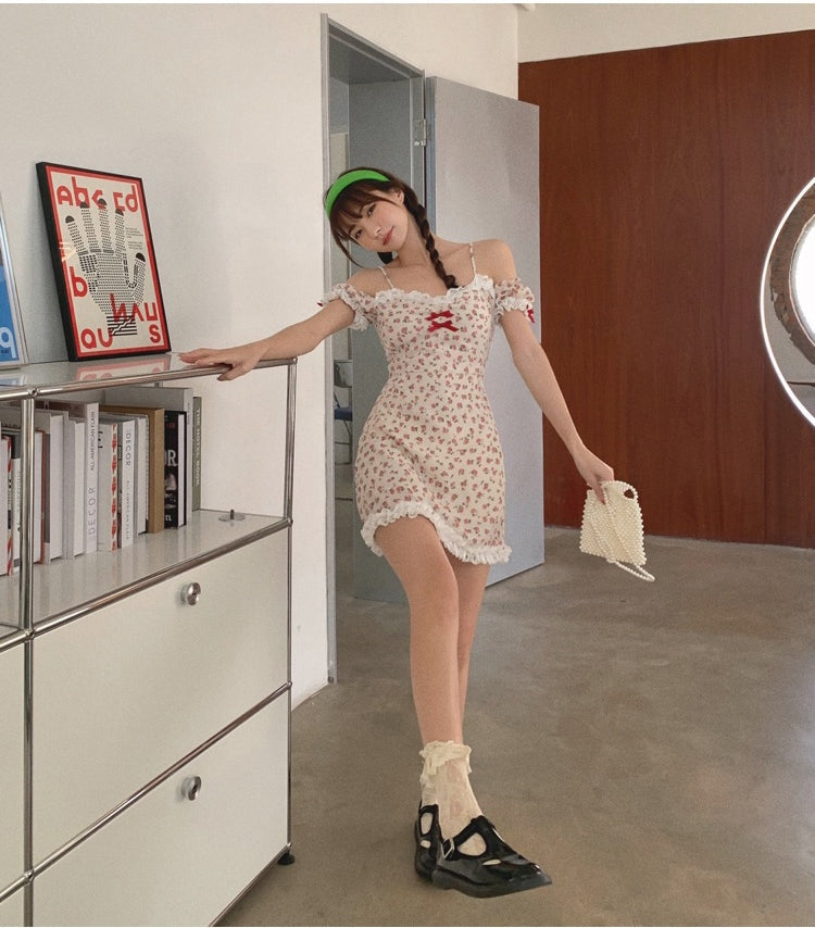 Floral Nymph Dress - dollcore, dollette, dresses, floral, floral angel