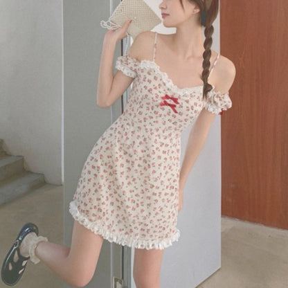 Floral Nymph Dress - dollcore, dollette, dresses, floral, floral angel