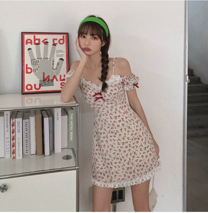 Floral Nymph Dress - dollcore, dollette, dresses, floral, floral angel