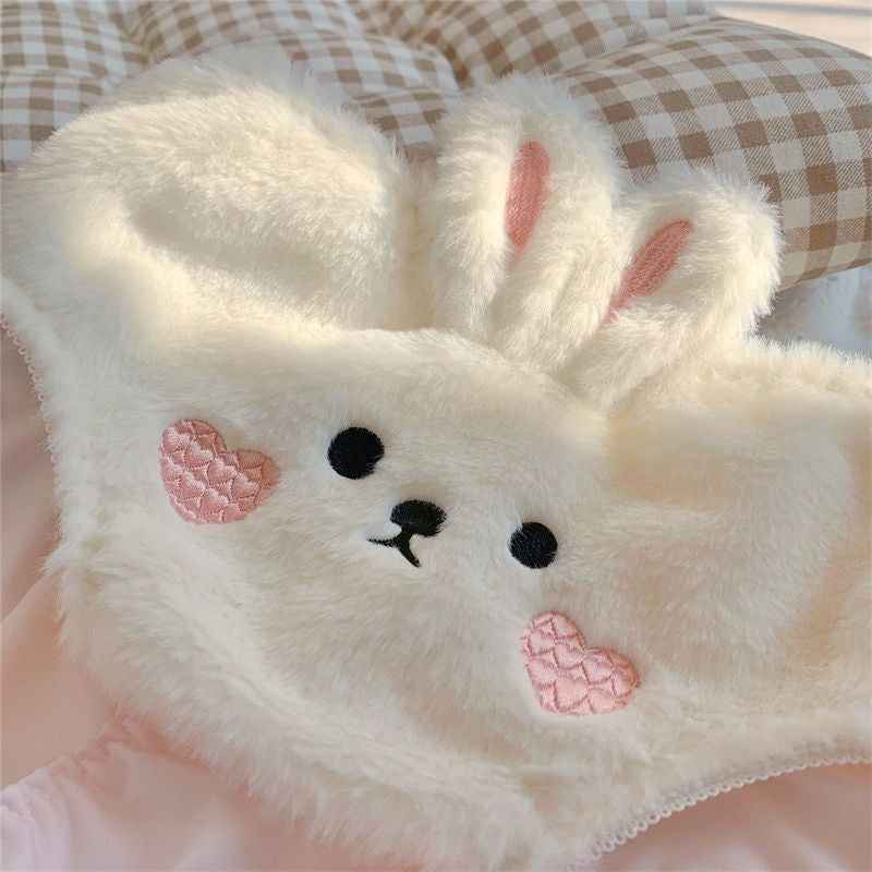 Fluffy bunny undies - bunny ears - rabbit - fuzzy panties - underwear