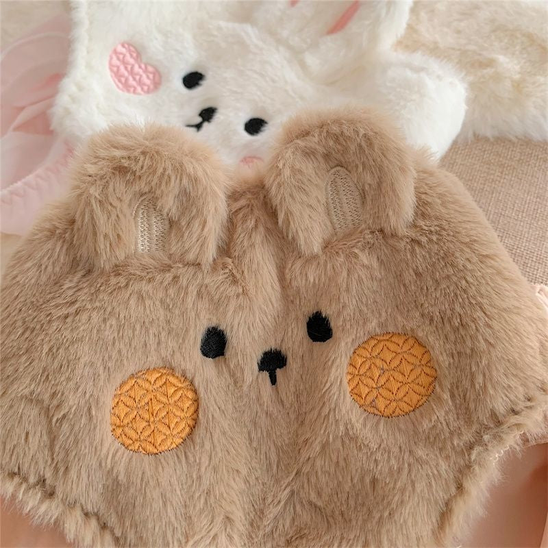 Fluffy bunny undies - bunny ears - rabbit - fuzzy panties - underwear