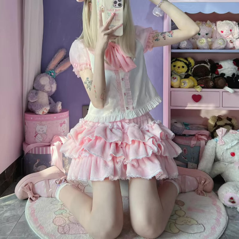 Fluffy ruffled bloomer pants - bloomer - layered - layers - lolita - petticoat