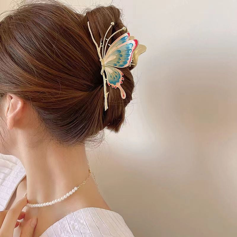 Flutter hair clips - barettes - butterflies - butterfly - hair accessories -