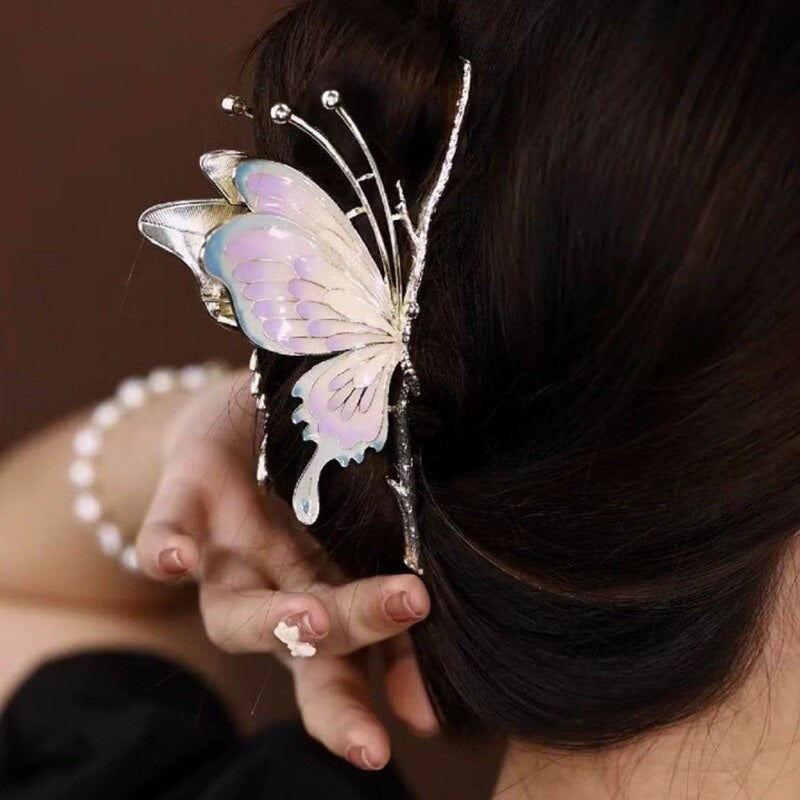 Flutter hair clips - barettes - butterflies - butterfly - hair accessories -