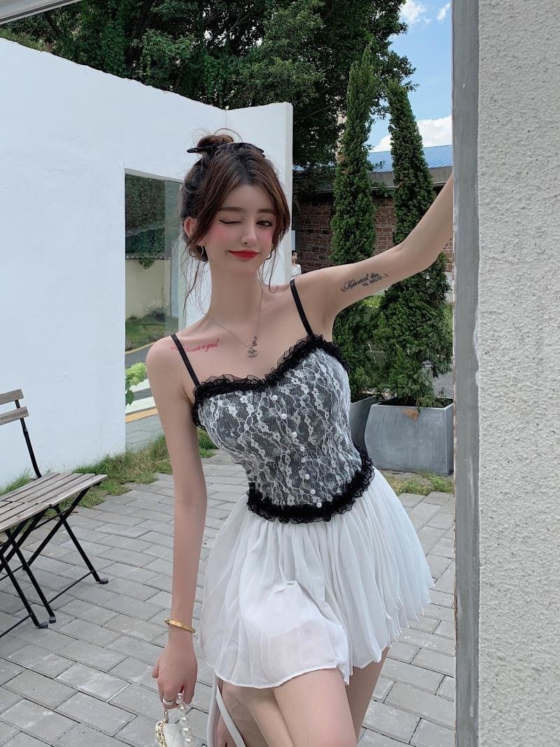 French Floral Camisole - belly shirt, shirts, crop, crop top