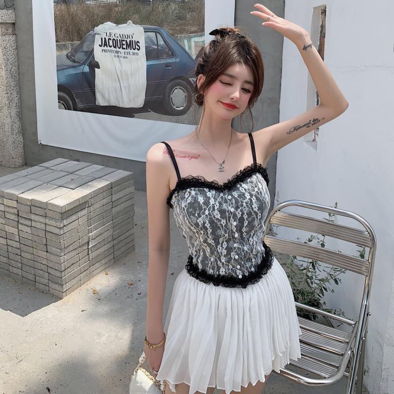French Floral Camisole - belly shirt, shirts, crop, crop top
