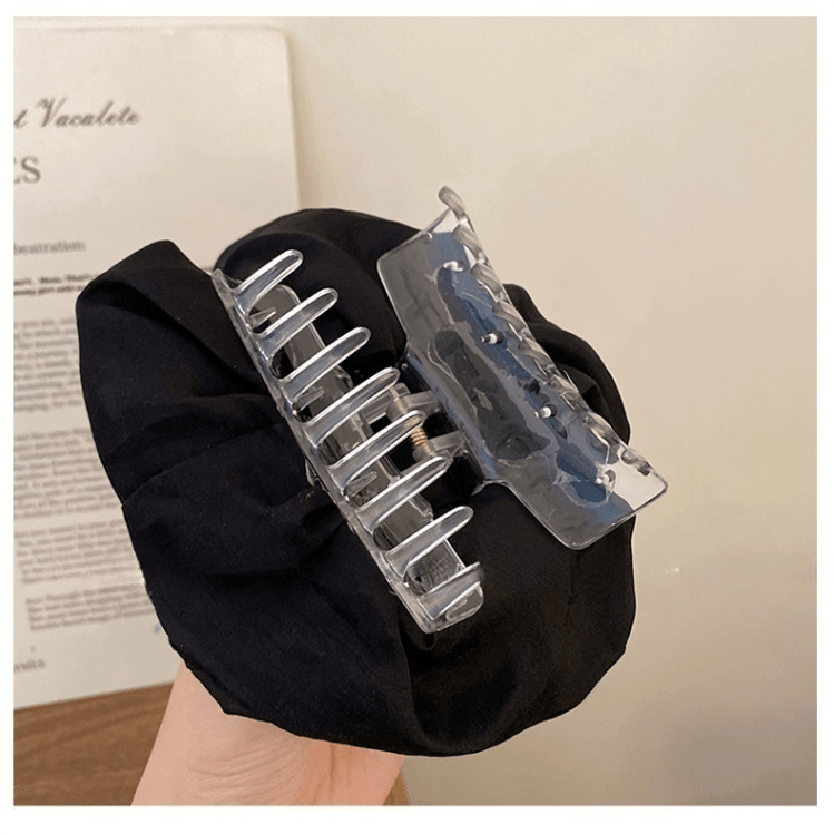 French Rose Flower Hair Claw Clip