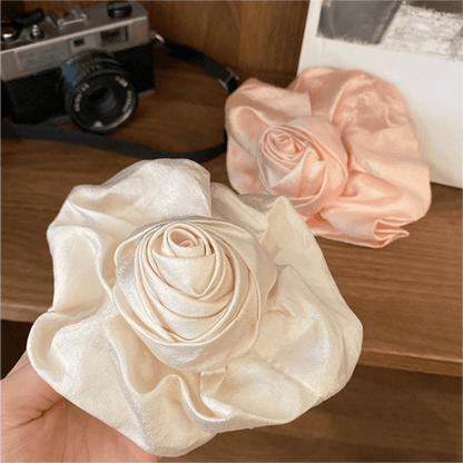 French Rose Flower Hair Claw Clip