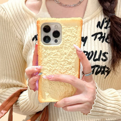 Funny Toast Bread Silicone iPhone Case With Stand