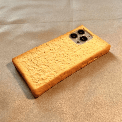 Funny Toast Bread Silicone iPhone Case With Stand