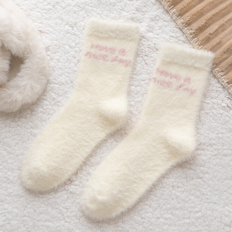 Fuzzy Berry Socks - berries, berry, furry socks, fuzzy socks, socks Kawaii Babe