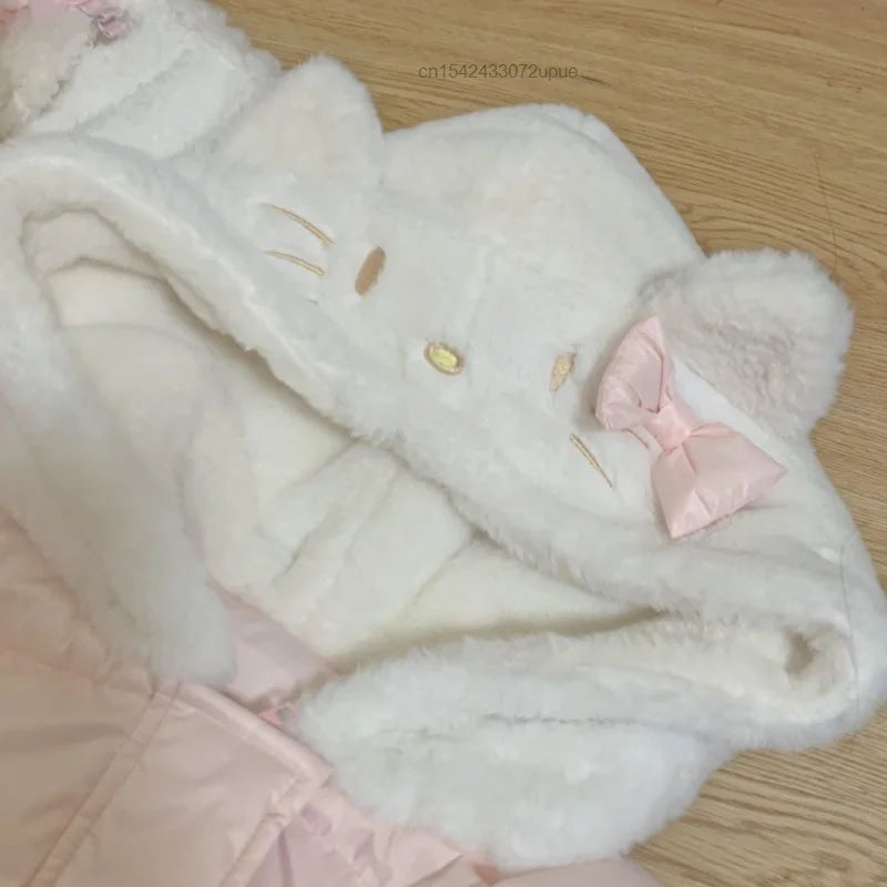 Fuzzy kitty bomber jacket - bomber - coat - jacket - coats - hello kitty