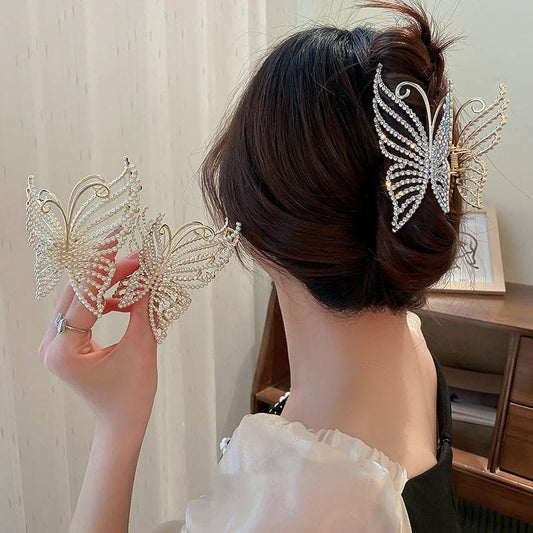Pearl Butterfly Chignon Claw Clip Hair Clip