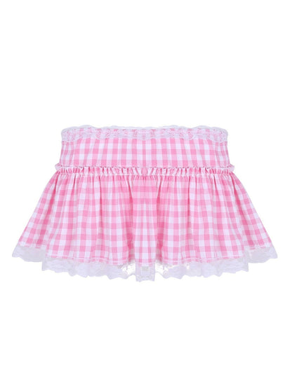Gingham Micro Skirt - skirt