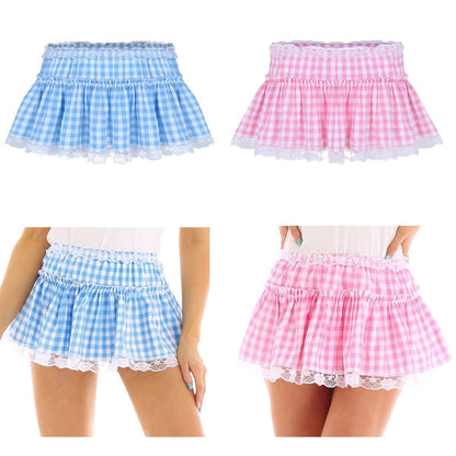 Gingham Micro Skirt - skirt