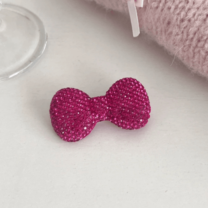 Haarspange mit glitzernder Strass-Schleife