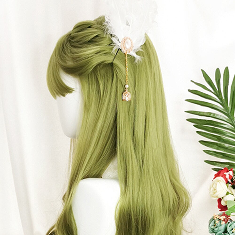 Green lolita wig - cosplay - wigs - costume - kanekalon