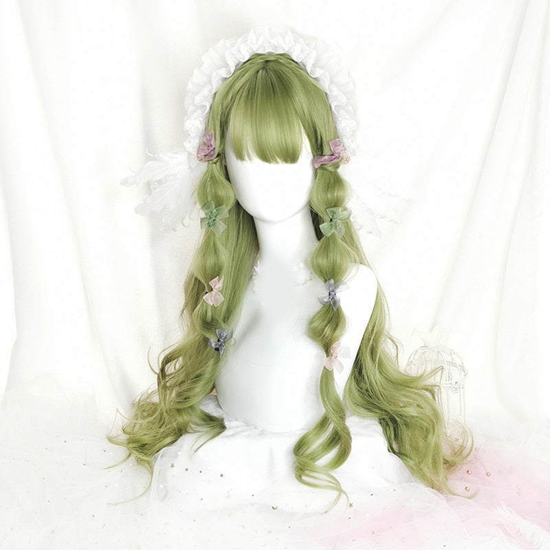 Green lolita wig - cosplay - wigs - costume - kanekalon