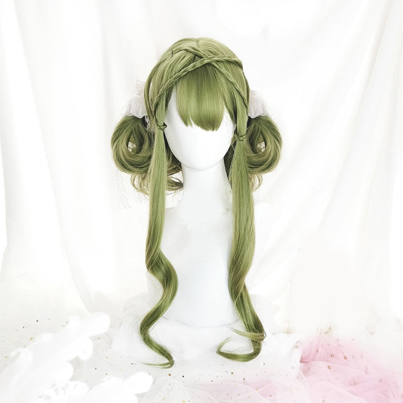 Green lolita wig - cosplay - wigs - costume - kanekalon