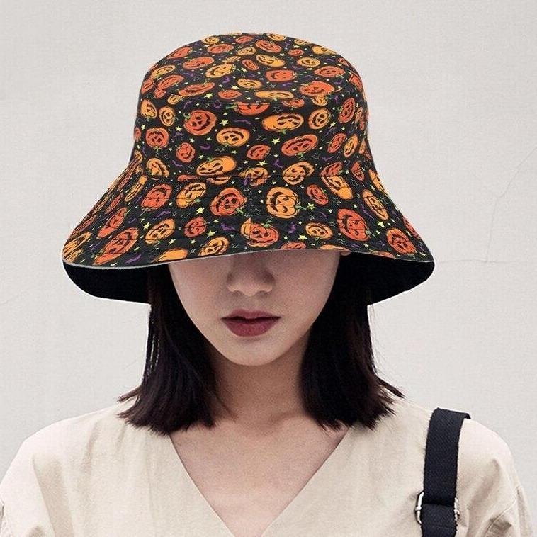 Halloween Bucket Hat - gothic, halloween, hat, hats, pumpkin