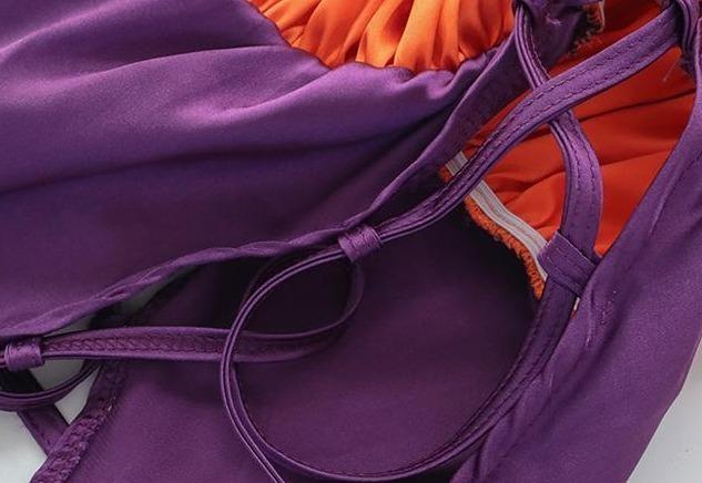 Halloween Ruffled Bodysuit - bat, bat wing, wings, bats, bikinis