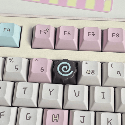 Cute Narutomaki Keyboard DIY Handmade Keycap Accessories Resin