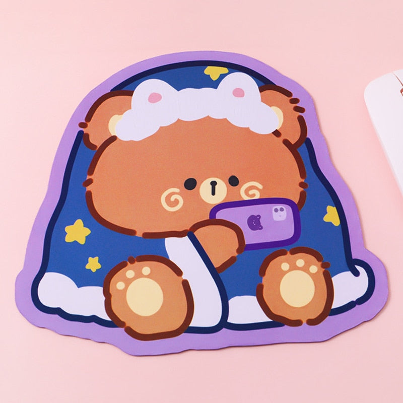 Happy bear small mouse pads - bears - gamer - girls - gaming mouse pad