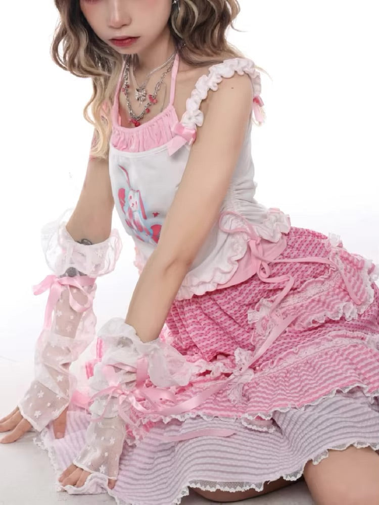 Heartbreak bunny cami top - bear - bears - bows - bunny - cami