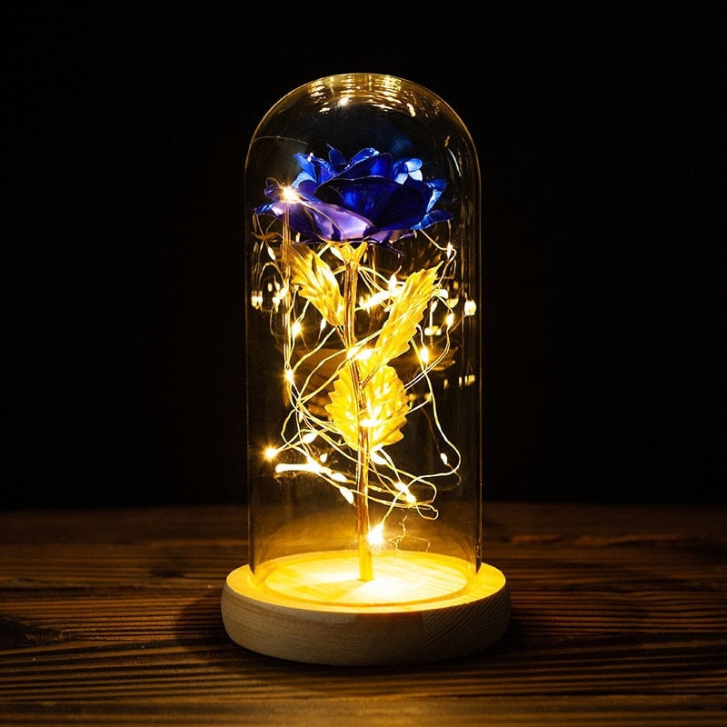 Immortal Rose Light - beauty and the beast, flower, flowers, lamp, lamps Kawaii Babe