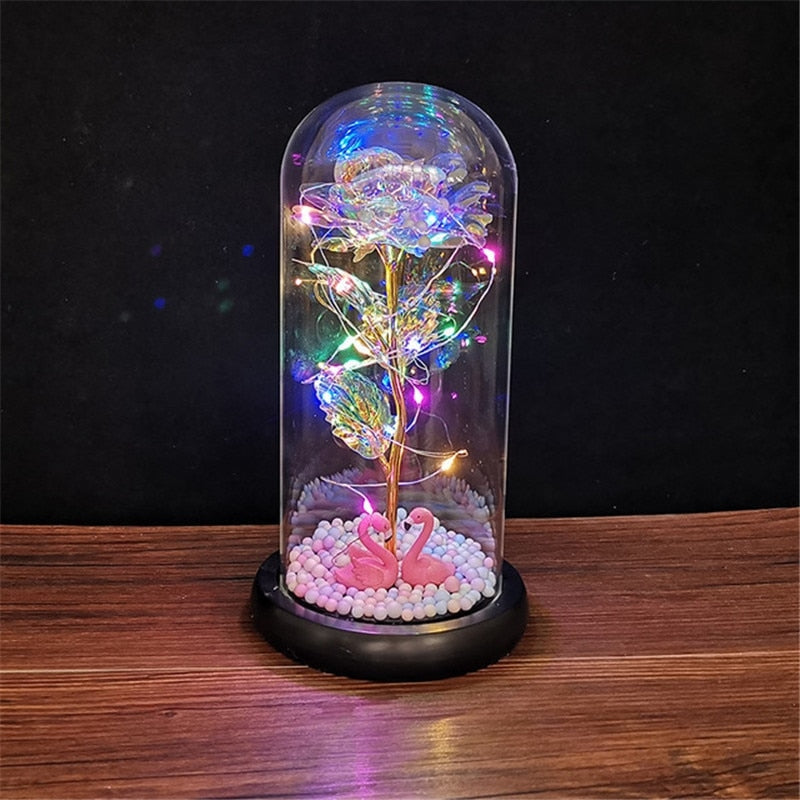 Immortal Rose Light - beauty and the beast, flower, flowers, lamp, lamps Kawaii Babe