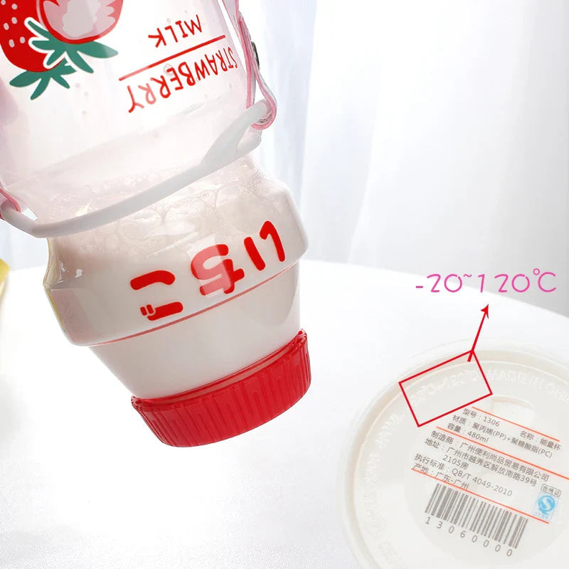 Japanese fruit water bottles - bottles - drinkware - fruit - kawaii - water