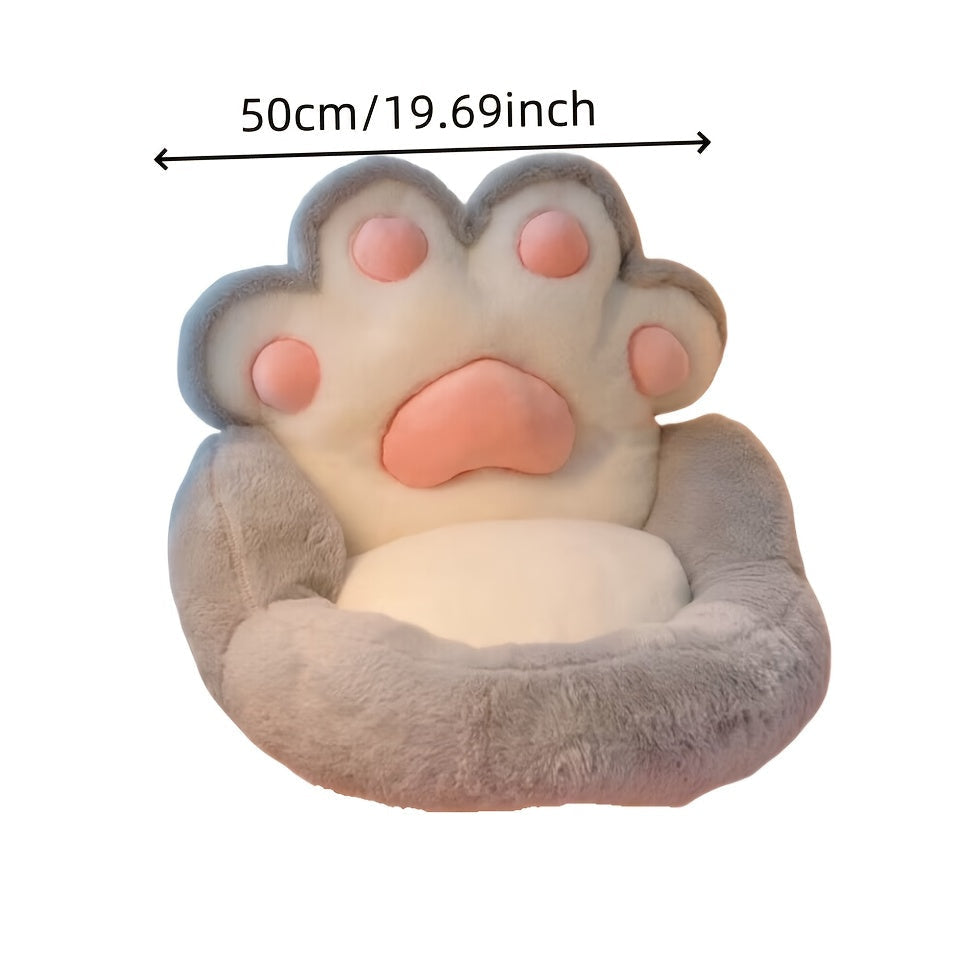 Kawaii jumbo paw print chair cushion pillow