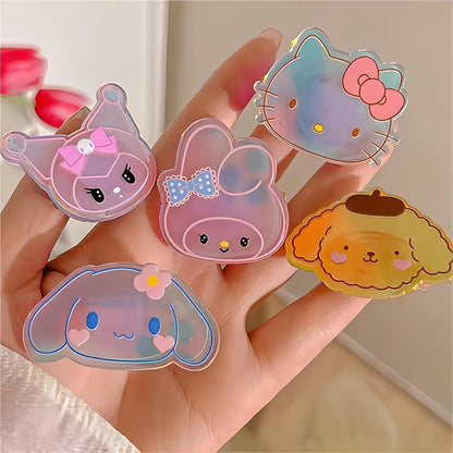 Kawaii 5 Pieces Led Flashing Cartoon Family Hair Clip Set