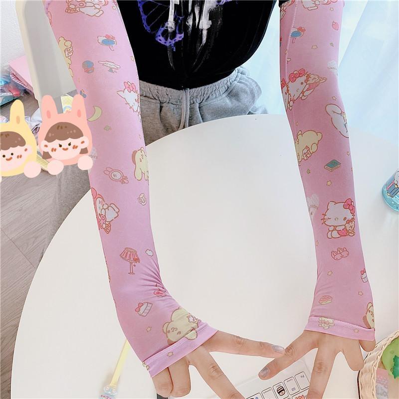 Kawaii Arm Sleeves - arm warmer, warmers, cinnamoroll, fairy kei, fairykei