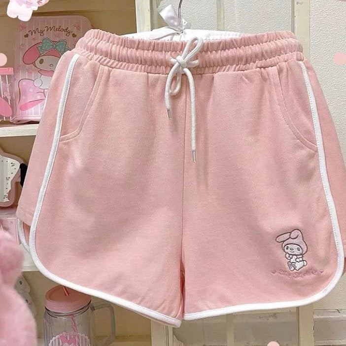 Kawaii athletic shorts - cinnamoroll - my melody - sanrio - short shorts